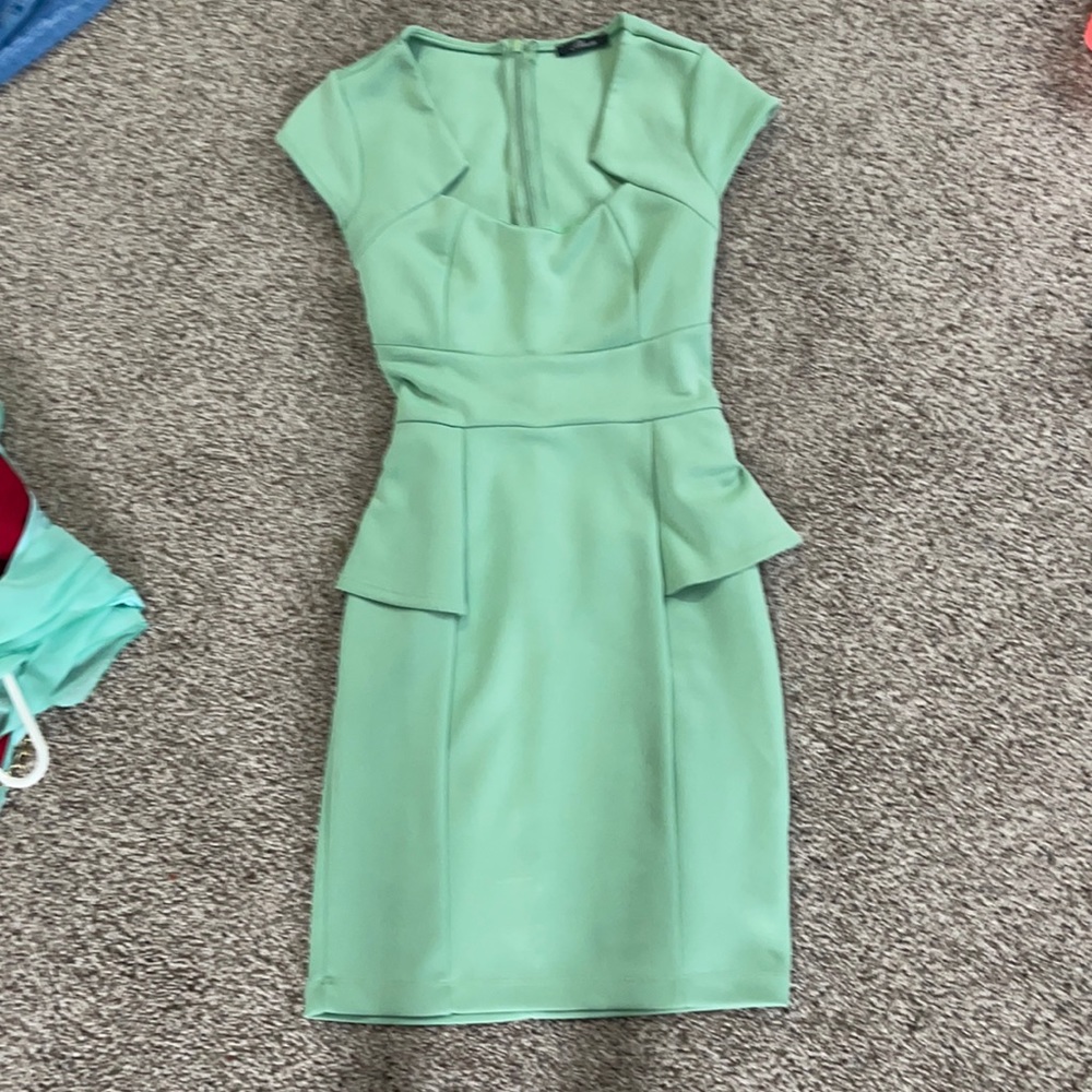 Teal dress